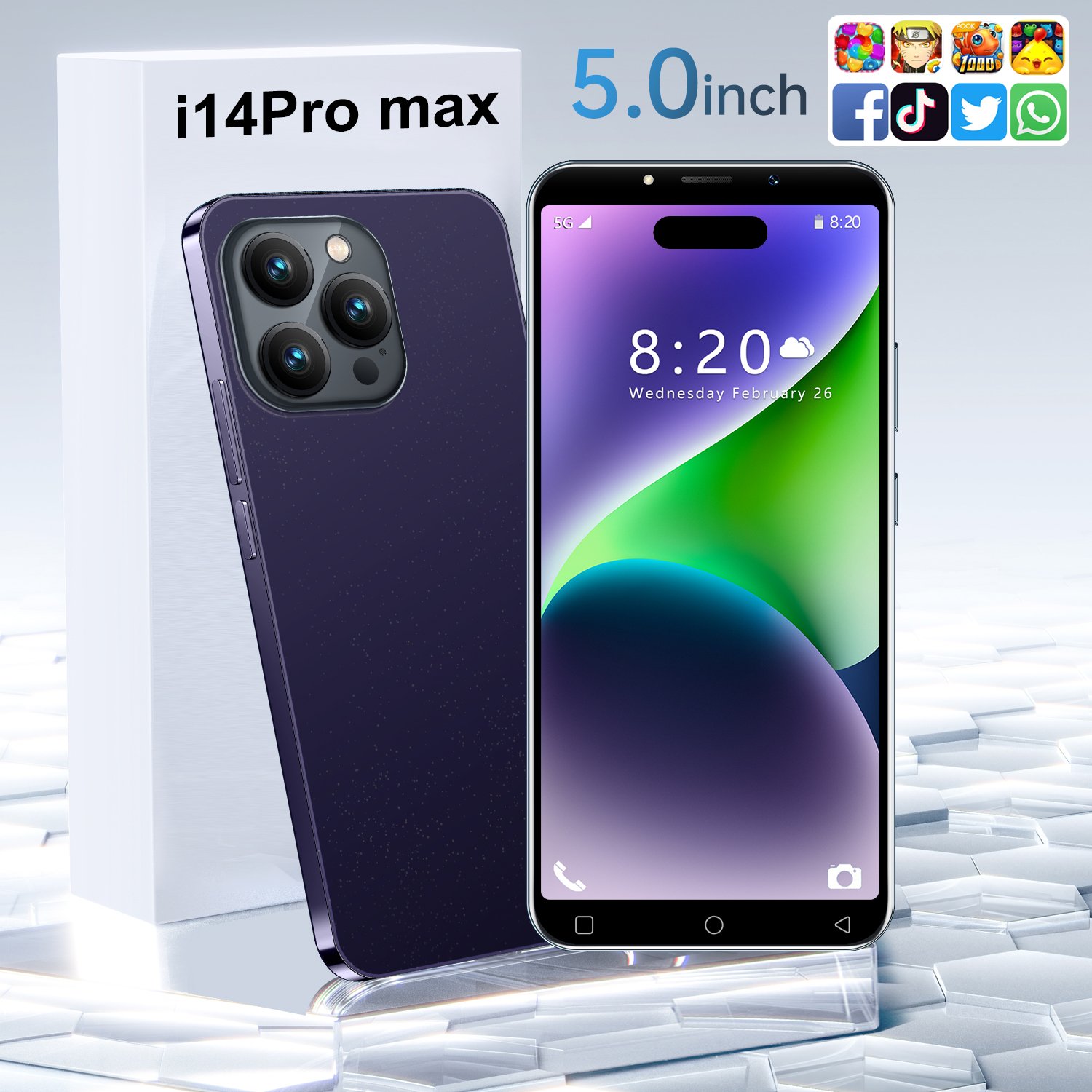 Original New i 14 phone 14 Pro Max Celular 6.8 inch screen Dual Sim 5g Smartphone 512gb Mobile Phone for i New Phone 14 Pro Max